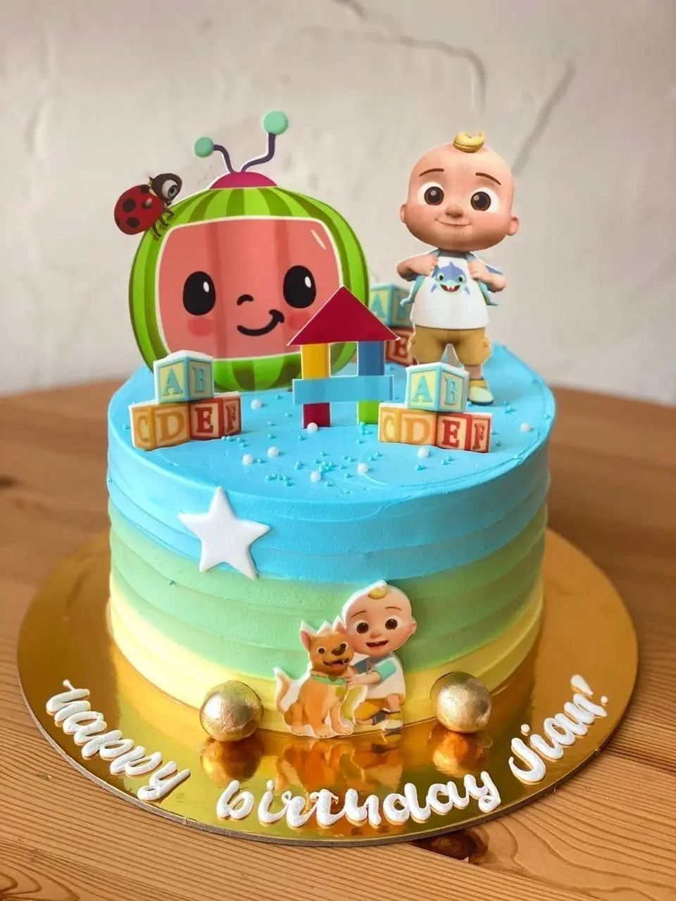 Cocomelon theme Cake -Buttercream